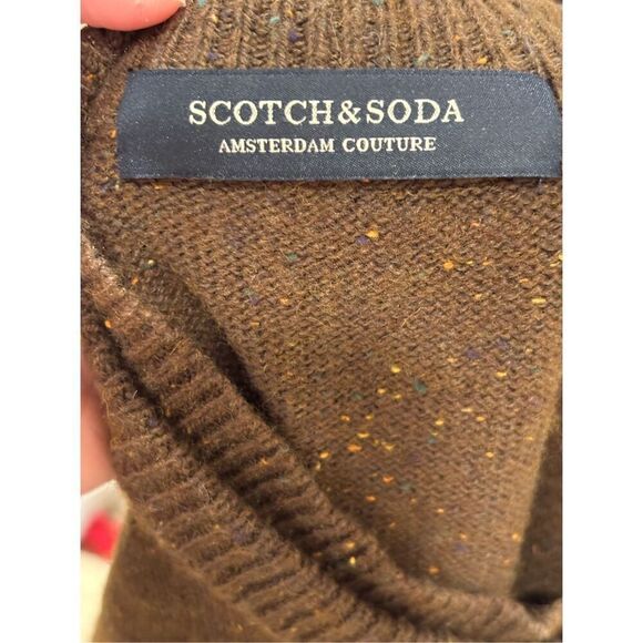 Scotch & Soda Women's Wool Blend Cable Knit Pullover Sweater Brown Medium - Picture 6 of 10